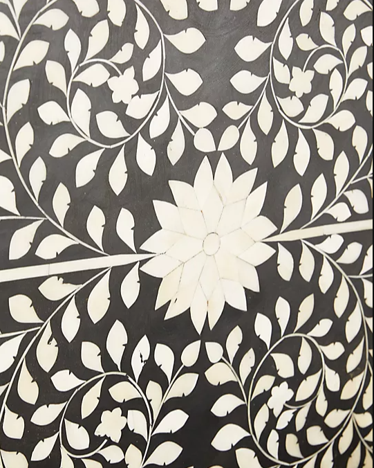 Bone or Mother of Pearl Inlay Post Bed : Custom Details : Colour of Choice