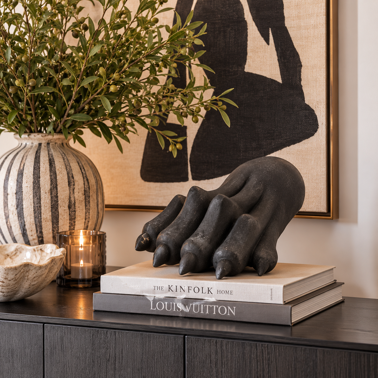 Regal Claw Sculpture : Marble