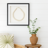 Carved Camel Bone Necklace : White