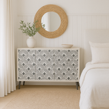 Bone Inlay Sideboard : Japanese Fan