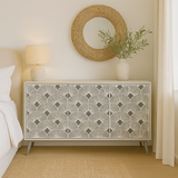 Bone Inlay Sideboard : Japanese Fan