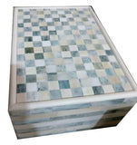 Bone Inlay Box : Checker Pattern