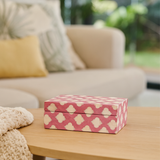 Bone Inlay Small Gift Box : Moroccan : Pink