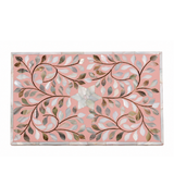 Mother of Pearl Inlay Large Box : Floral : Pink