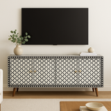 Bone Inlay TV Sideboard : Tri-Square : Charcoal