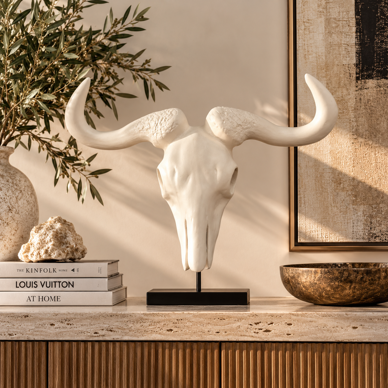 African Gnu Decor : Ceramic