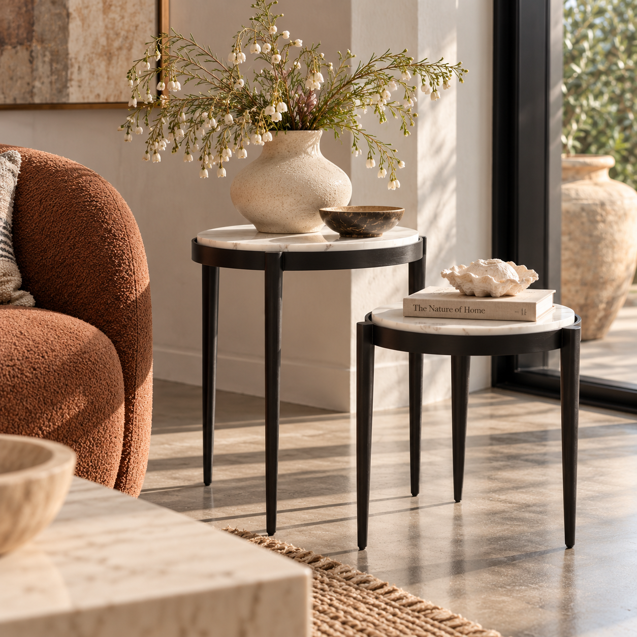 Kath Marble Side Table Set