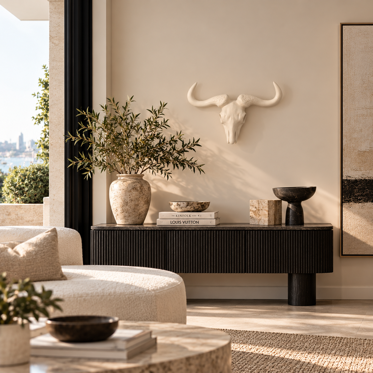 African Gnu Decor : Ceramic