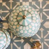 Bone & Brass Moghul Box : Varsha : Turquoise