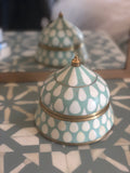 Bone & Brass Moghul Box : Varsha : Turquoise