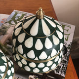 Bone & Brass Moghul Box : Varsha : Dark Green