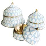 Bone & Brass Moghul Box : Varsha : Baby Blue