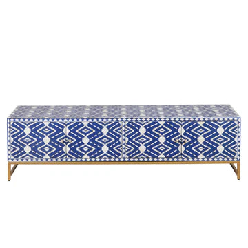 Bone Inlay TV Sideboard : Potala : Navy