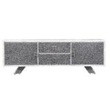 Bone Inlay TV Sideboard : Scallop : Black