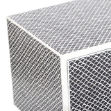 Bone Inlay TV Sideboard : Scallop : Black