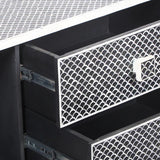 Bone Inlay TV Sideboard : Scallop : Black