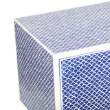 Bone Inlay TV Sideboard : Scallop : Blue