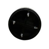 Bone Inlay Round Coffee Table (with castors) : Staccato : Black