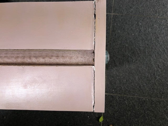 Mother of Pearl Inlay Tallboy : Floral : Blush Damaged & Somewhat Repaired