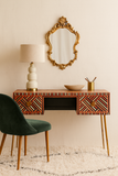 Timber & Bone Inlay Desk : Criss Cross