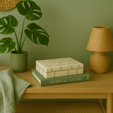 Horn Inlay Rectangular Box : Abstract : Natural
