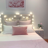 Mother of Pearl Bedside Cabinet : Floral : White