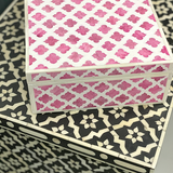 Bone Inlay Small Gift Box : Moroccan : Pink