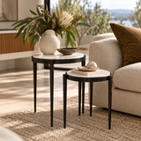 Kath Marble Side Table Set