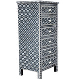 Bone Inlay Tallboy : Ogee : Charcoal