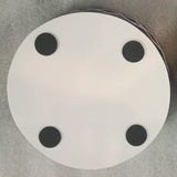 Dyed Bone Inlay Round Tray : Moroccan : Blue