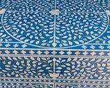 Bone Inlay Cabinet : Liana : Blue