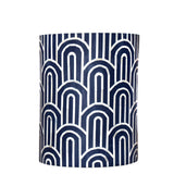 Bone Inlay Side Table : Arches : Navy Blue