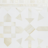 Bone Inlay Waterfall Coffee Table : Zelliges : White