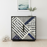 Bone Inlay Cabinet : Abstract : Navy