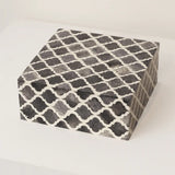 Bone Inlay Small Box : Moroccan : Grey