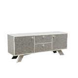 Bone Inlay TV Sideboard : Scallop : Black
