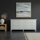 Bone Inlay Large Chest : Starburst : White