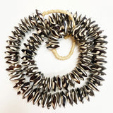Carved Camel Bone Necklace : Black & White