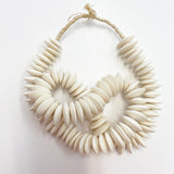 Carved Camel Bone Necklace : White