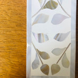 Imperfect Mother of Pearl Small Cross : Floral : White