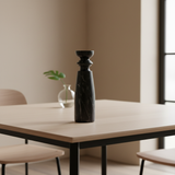 Marble Candlestick : Milana : Black