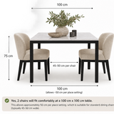 Camille Dining Table : Marble Look