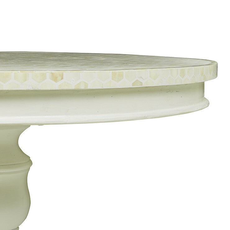 Bone Inlay Dining Table with French Base