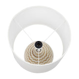 Bone Inlay Table Lamp : Zig Zag : Natural