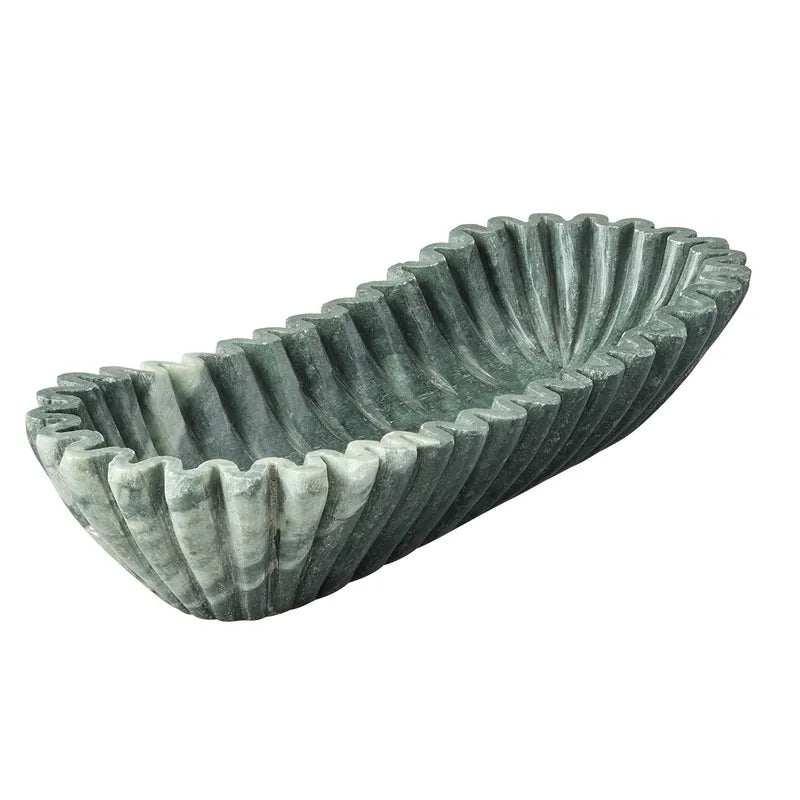Marble Bowl : Rosette : Green