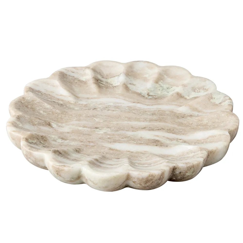 Marble Plate : Camellia : Beige