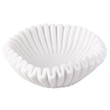 Marble Bowl : Rosette : White
