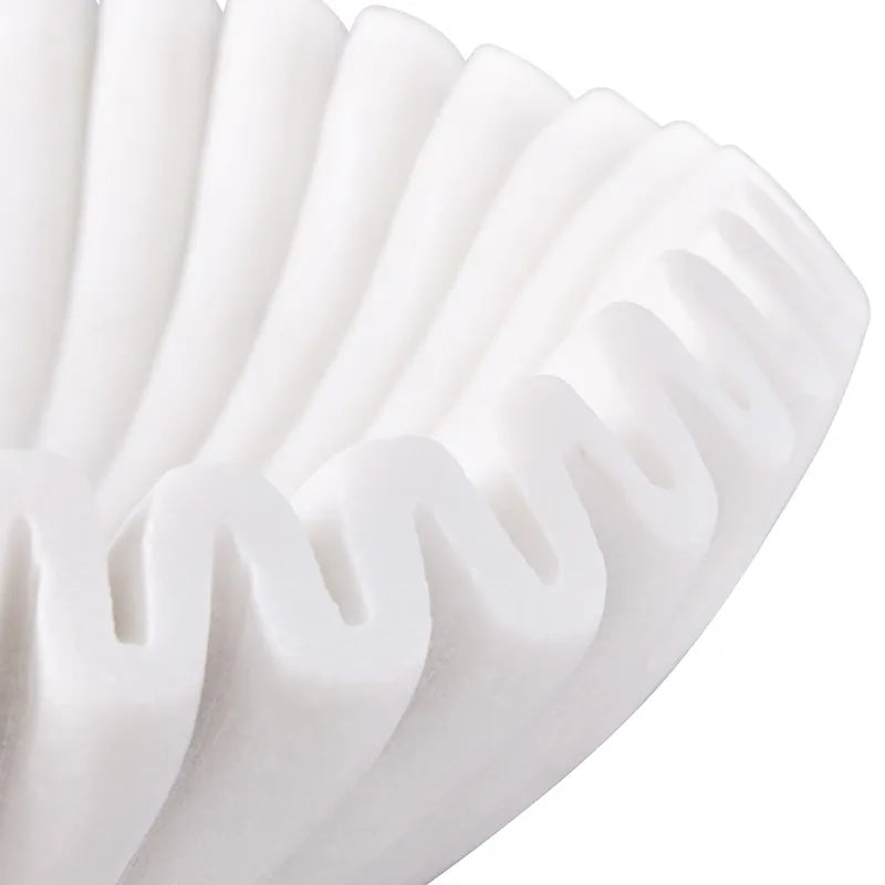 Marble Bowl : Rosette : White
