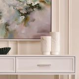 Marble Vase : Agean : White