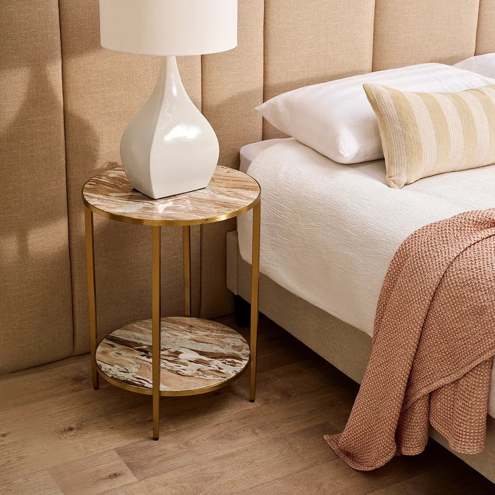 Marble Side Table : Rose